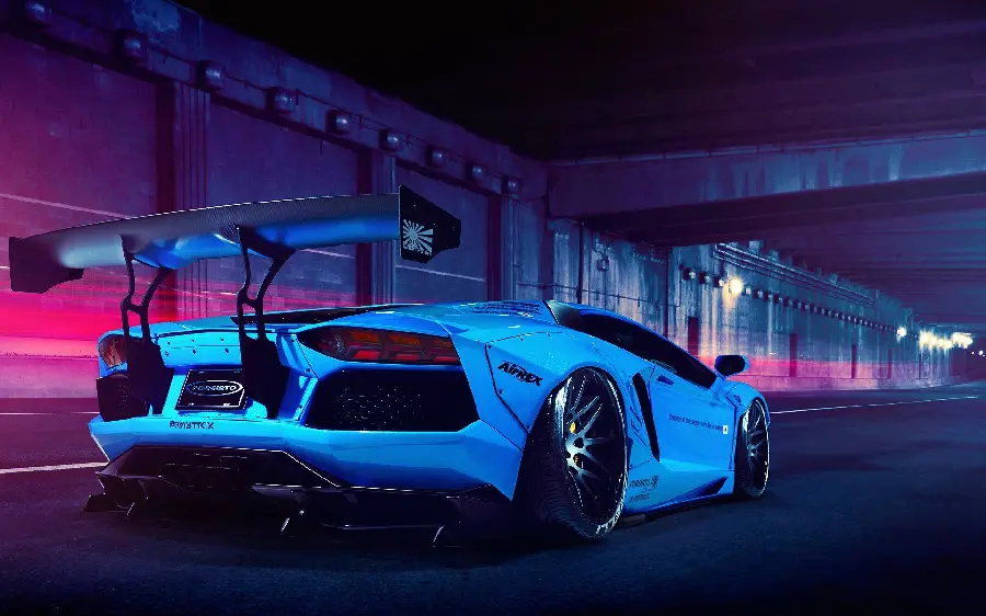 The Most Secret Car Photo For Profile Lamborghini Aventador Blue