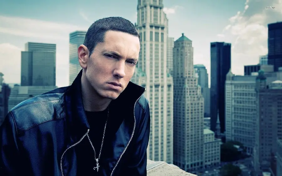 Eminem quality photo for printing on billboards and chassis boards