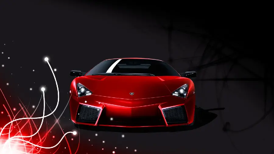 Red Lamborghini wallpaper with black and black background