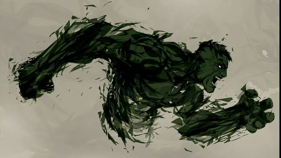 Hulk mobile wallpaper with full anger and running to fight
