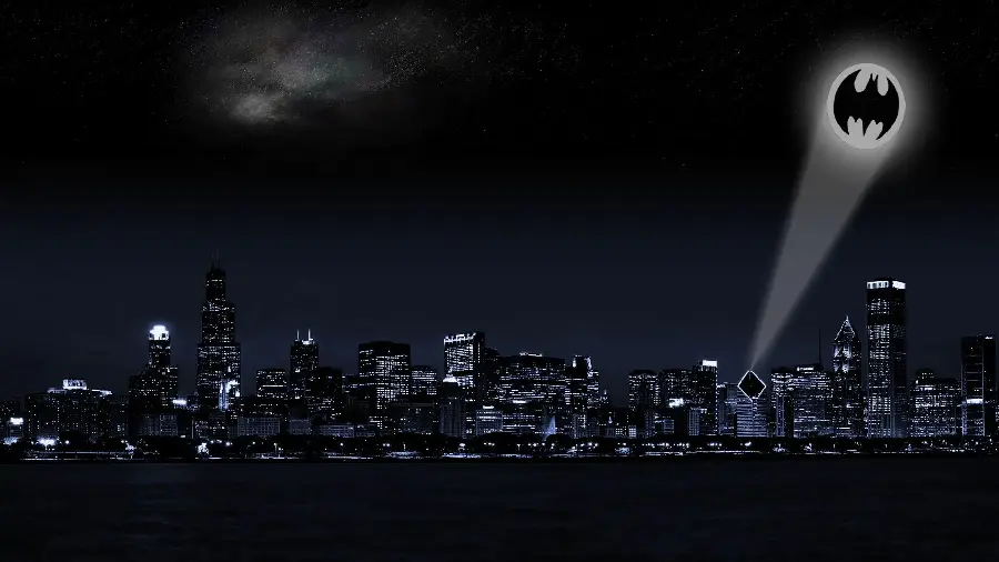 Good Quality Photo of Gotham City and Batman Summoning
