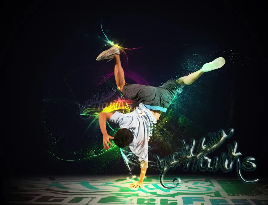 Street dance background image and boy hip hop dance background