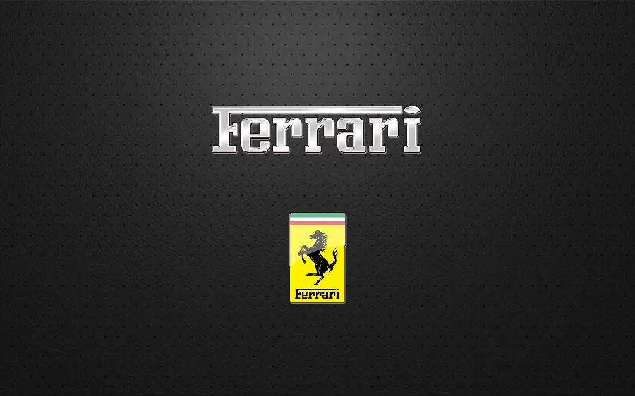 The most popular Windows 11 Ferrari logo wallpaper with a dark background and original quality