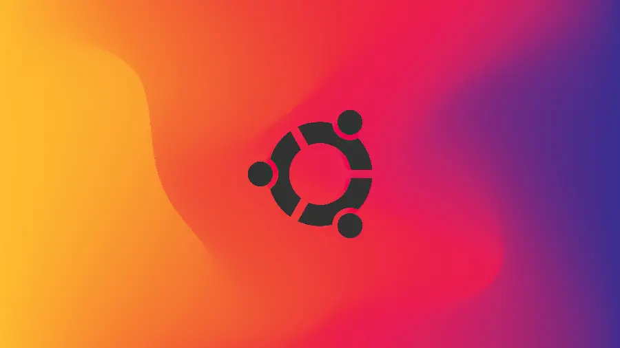 Linux Wallpaper Ubuntu with a colored background