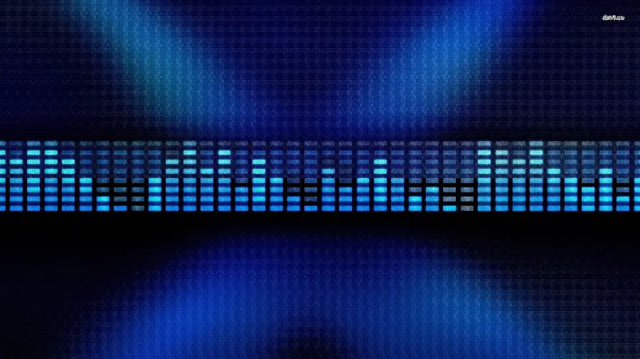 Free download of the equalizer image in blue with a black background for use in Instagram stories