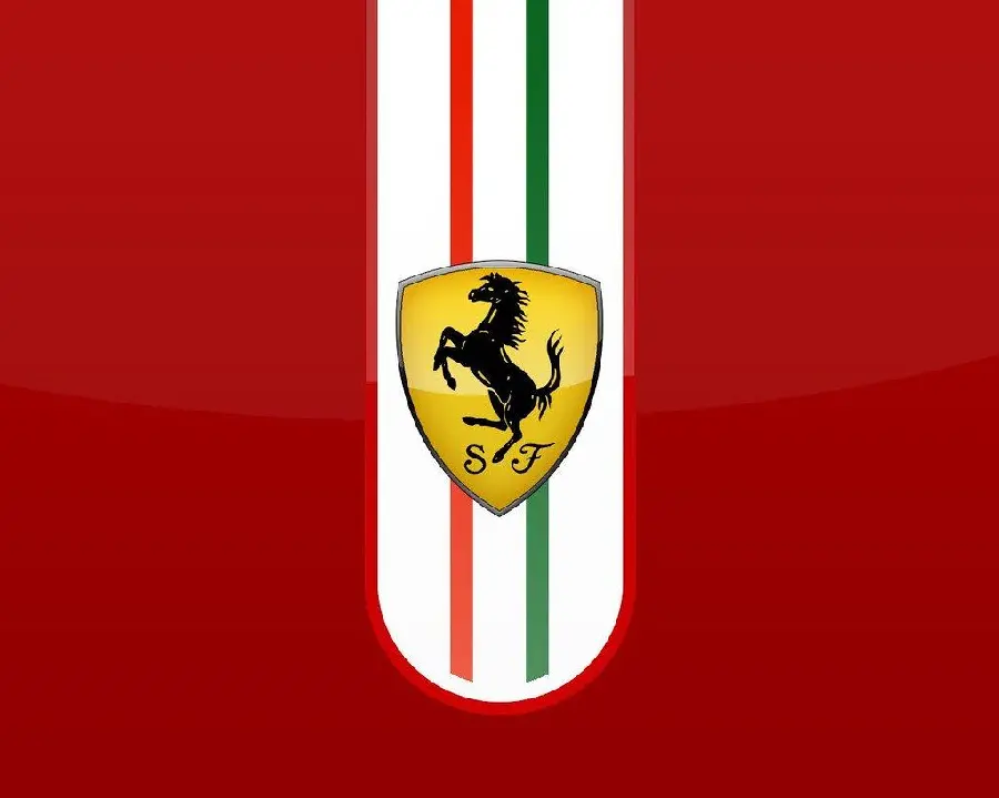 Download cool Ferrari logo image for mobile background in HD quality