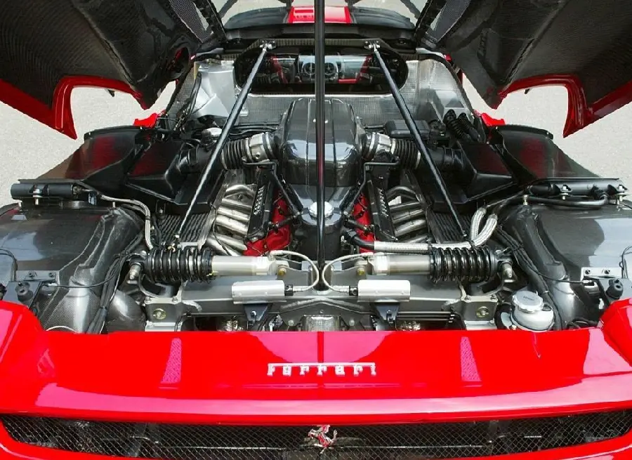 Photo of the Ferrari engine profile for mechanics and car designers