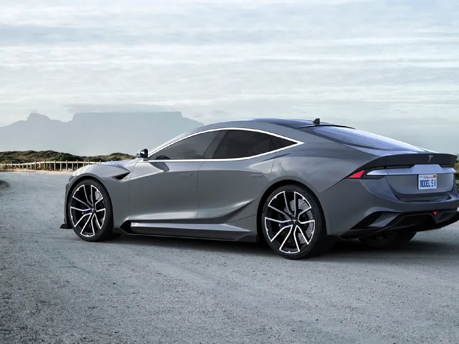 Wallpaper of one of the best designs of the Tesla Model S