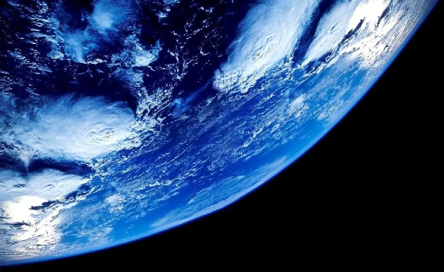 Nice background of a beautiful blue corner of the real Earth from NASA in space