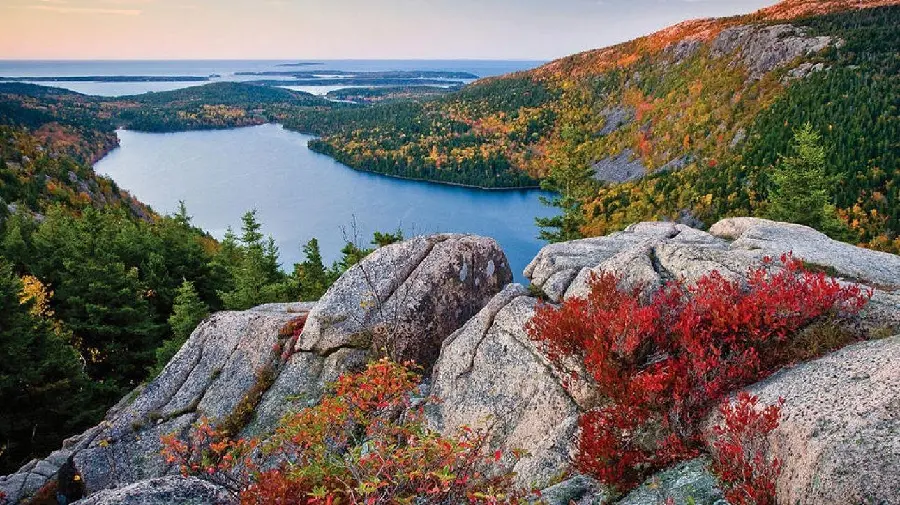 Photo of Acadia National Park in spring in high quality