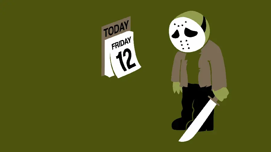 Interesting picture of a frustrated man with a calendar and a knife for a boy's profile