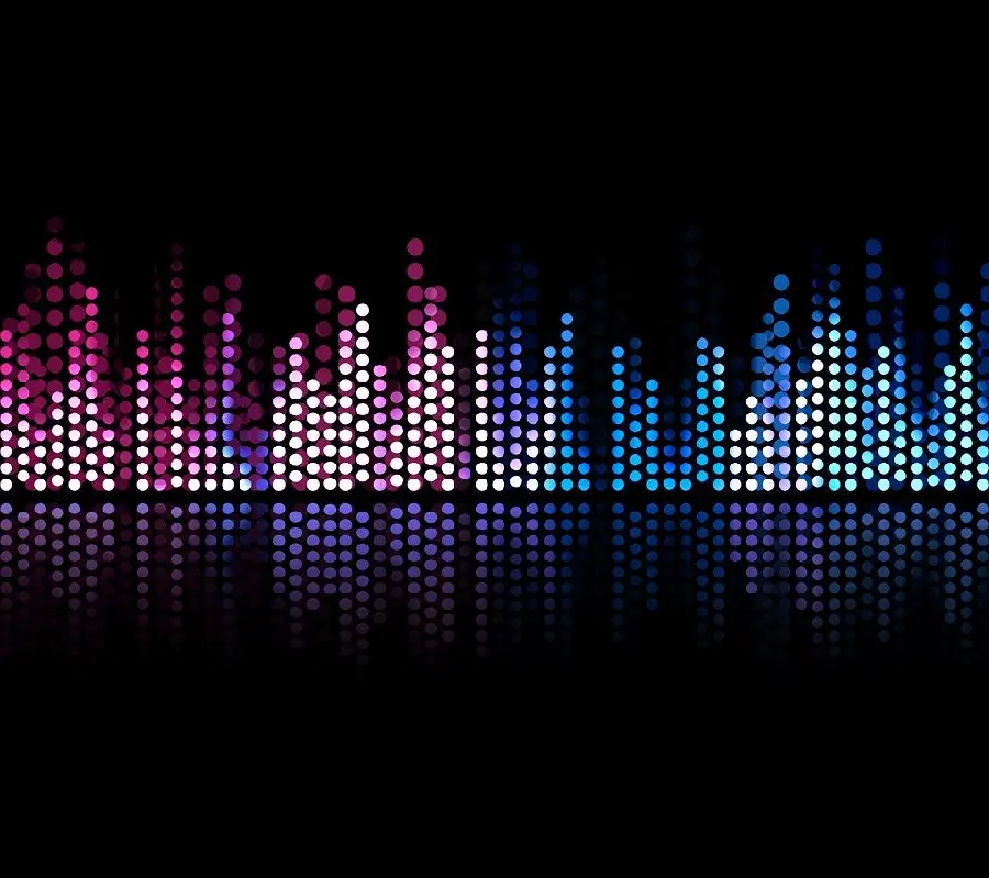 Download colorful glowing equalizer wallpaper in best quality