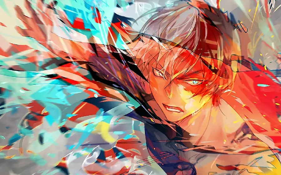 Image of the character Hawkes in the anime My Hero Academia