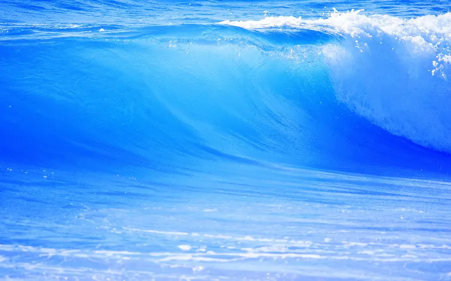 The most special close-up view of the blue ocean with clear and pleasant water for your profile