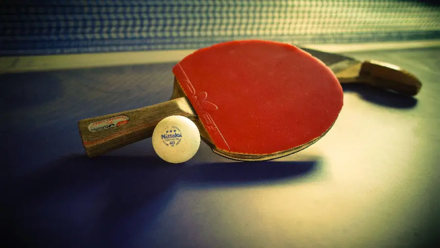 Download table tennis background with racket and ball