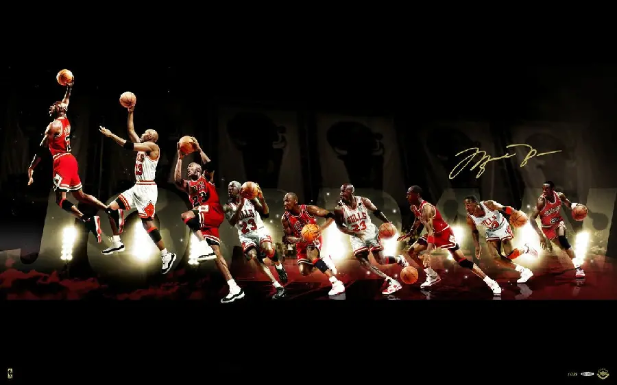4K basketball wallpaper and members of the Chicago basketball team in the United States