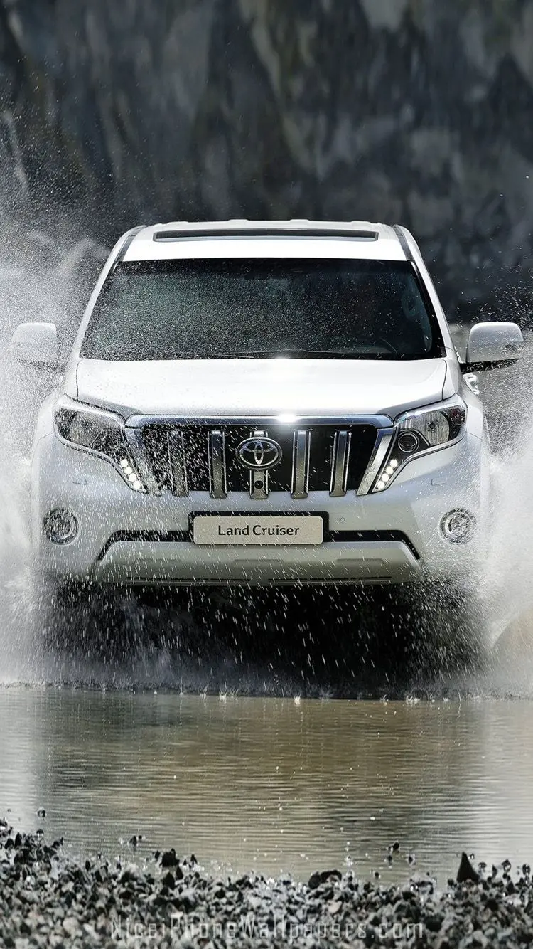 Download new white Prado wallpaper for mobile