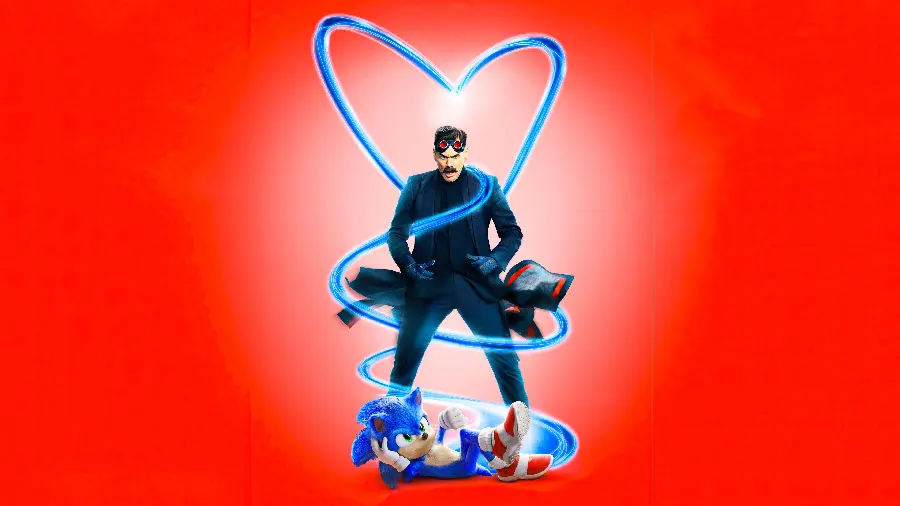 Jim Carrey's Photo as Dr. Eggman with a Red Background