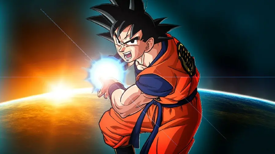 Goku Character Picture with Black Hair in Dragon Ball Super Anime