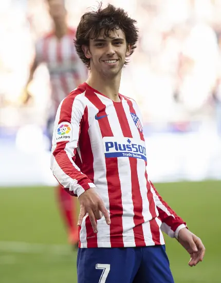 Photo of Joao Felix's hair in Atletico uniform