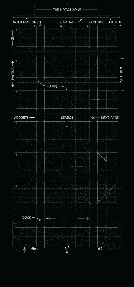 Full HD black background for Xiaomi phone