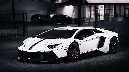 Cool wallpaper for computer Lamborghini Aventador white