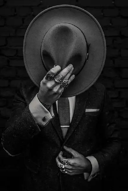 Download attractive black and white horned boy profile photo