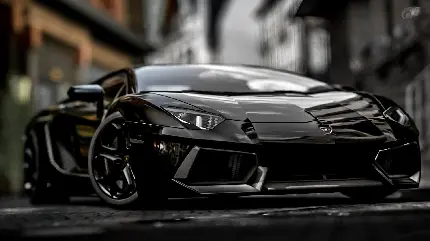 Download 4k Lamborghini Aventador Photo Black