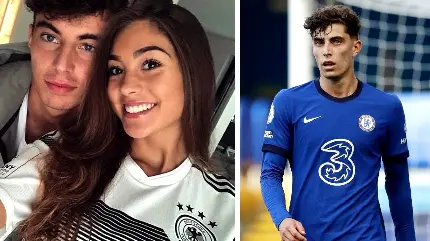 Photo of Kai Havertz and his wife