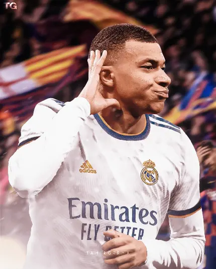 Kylian Mbappe picture in Real Madrid