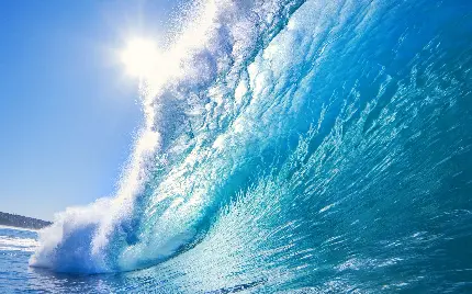 Super beautiful background of waves on the sea