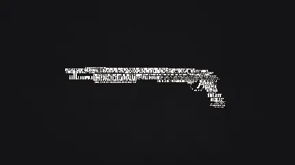 Beautiful minimalist photo of gun for profile or background
