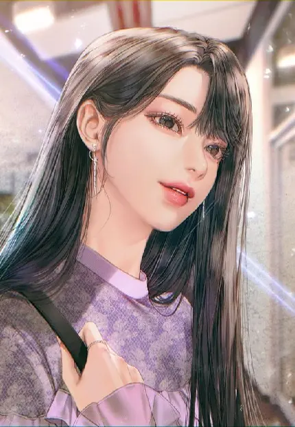 Happy and beautiful girl profile photo for telegram in high quality