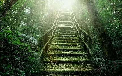 Full HD photo of the forest for profile