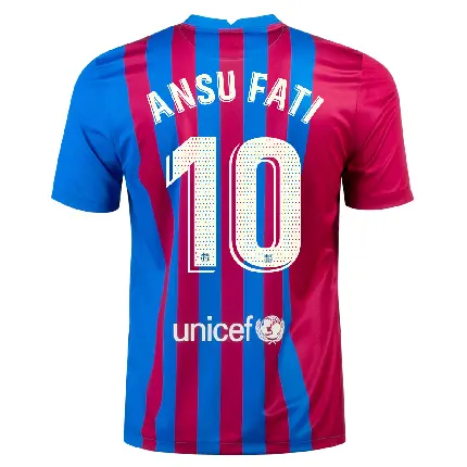 Photo and image of Ansu Fati's number 10 shirt in Barcelona