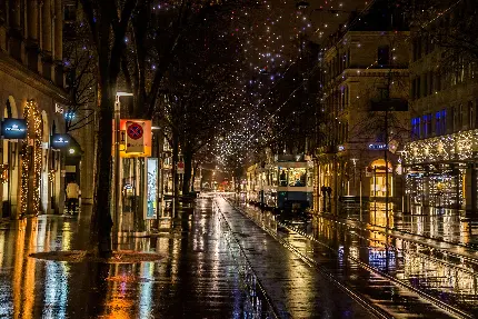 Simple wallpaper beautiful rainy road photo