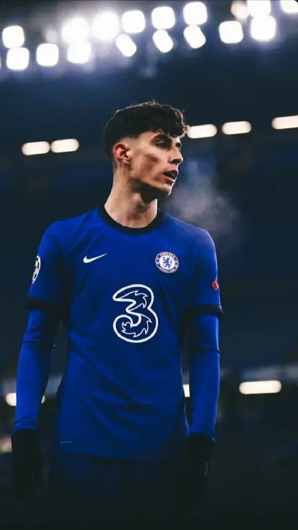 Kai Havertz blue dress photo in attractive quality