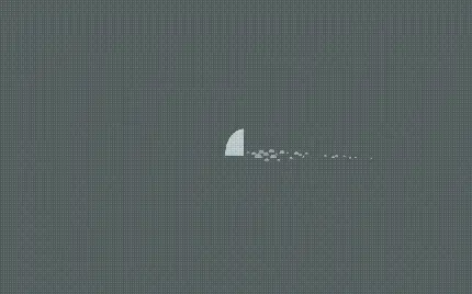 Minimal background photo with shark design under water