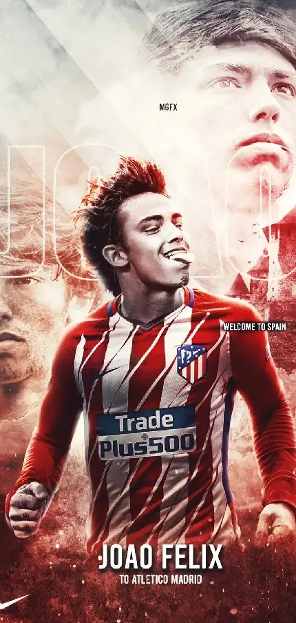 Attractive and spectacular photo of Joao Felix for Samsung wallpaper
