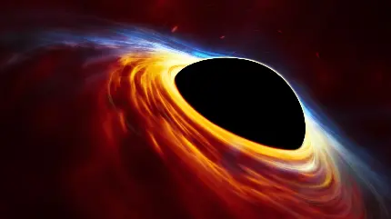 Download 4k wallpaper photo of a black hole in space