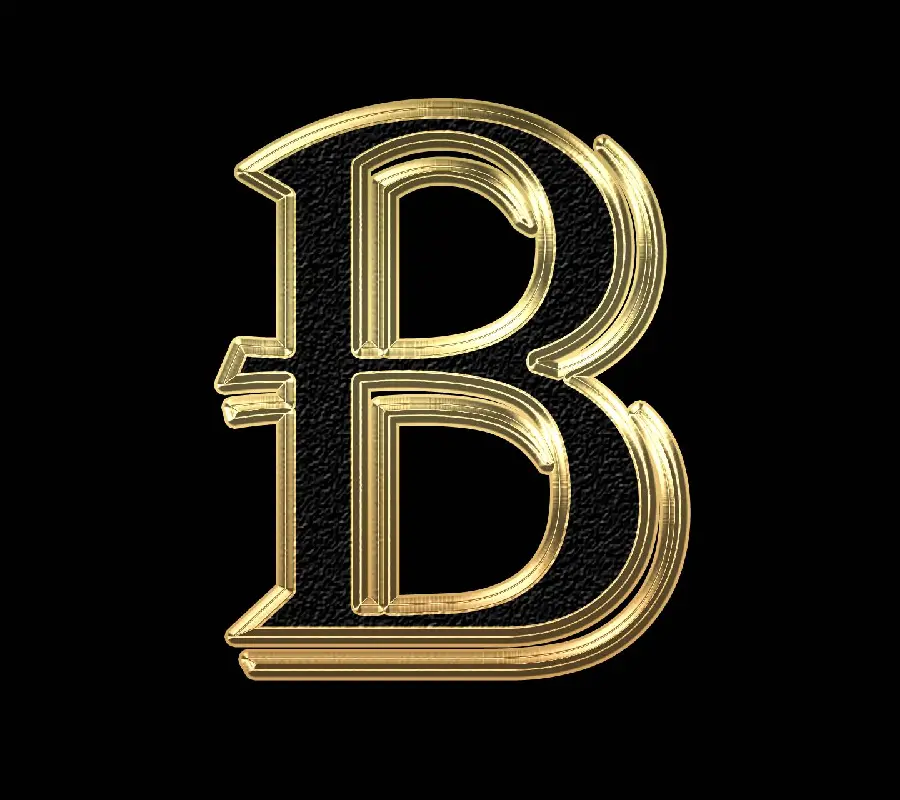 The latest English B profile picture with a spectacular gold pattern 