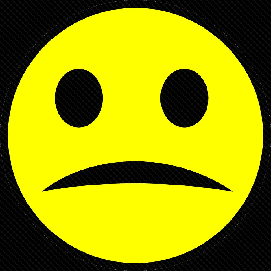 Photo Sad emoji without text suitable for wallpaper 