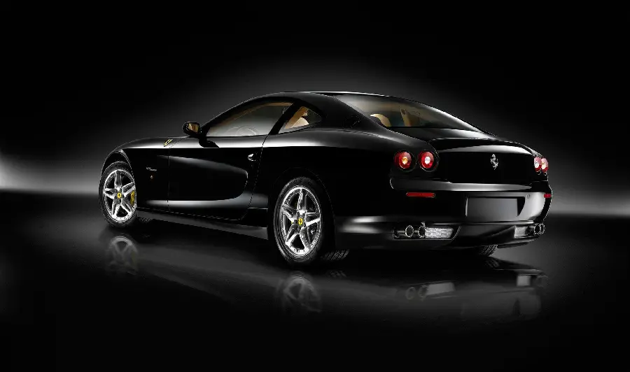 Super attractive image of a black Ferrari 2022