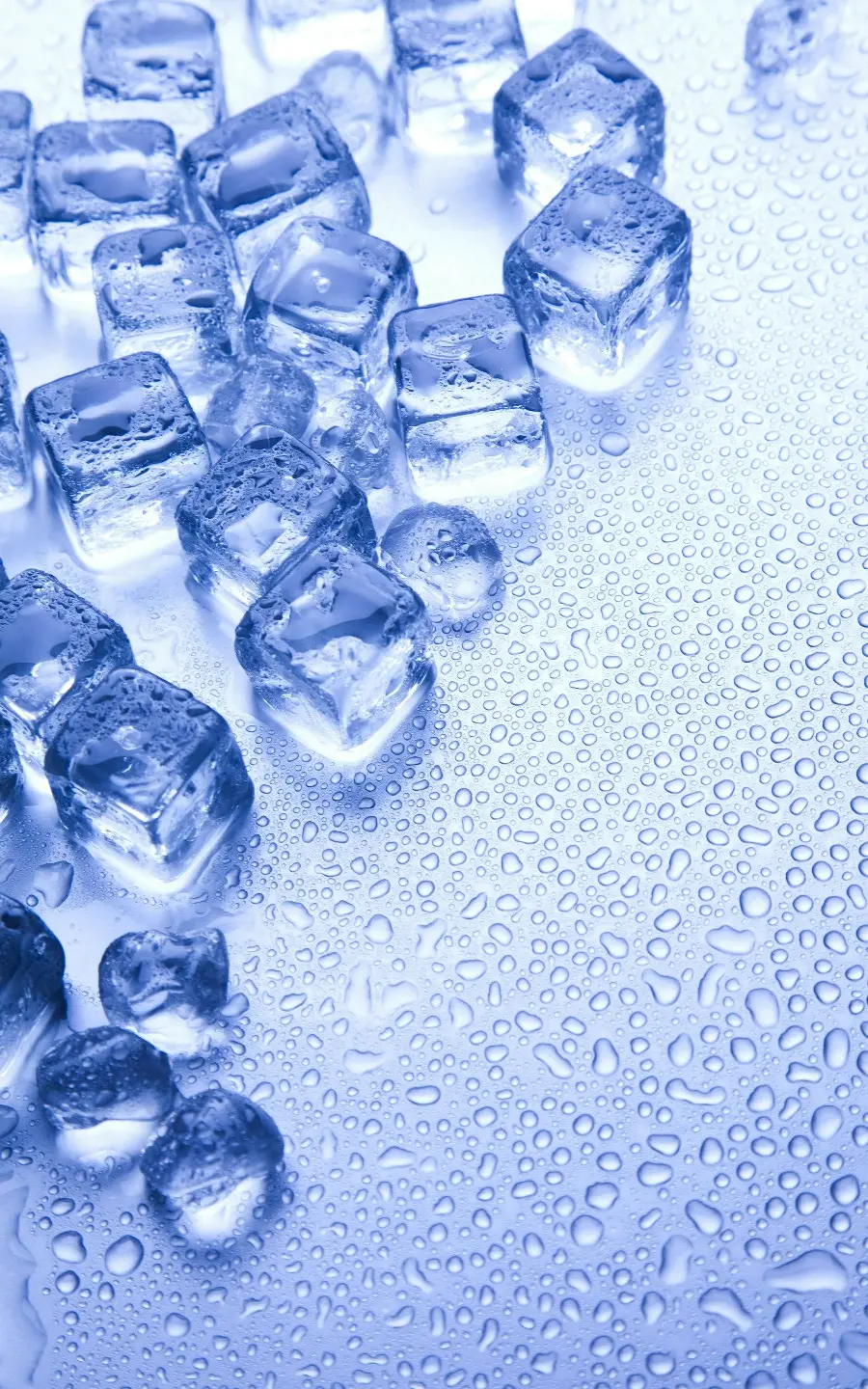 Mobile Wallpaper with a Design of Small Ice Crystals in a Special View
