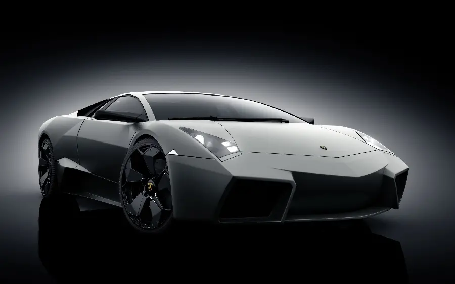 High quality stock photo with black background of Lamborghini Runton sport