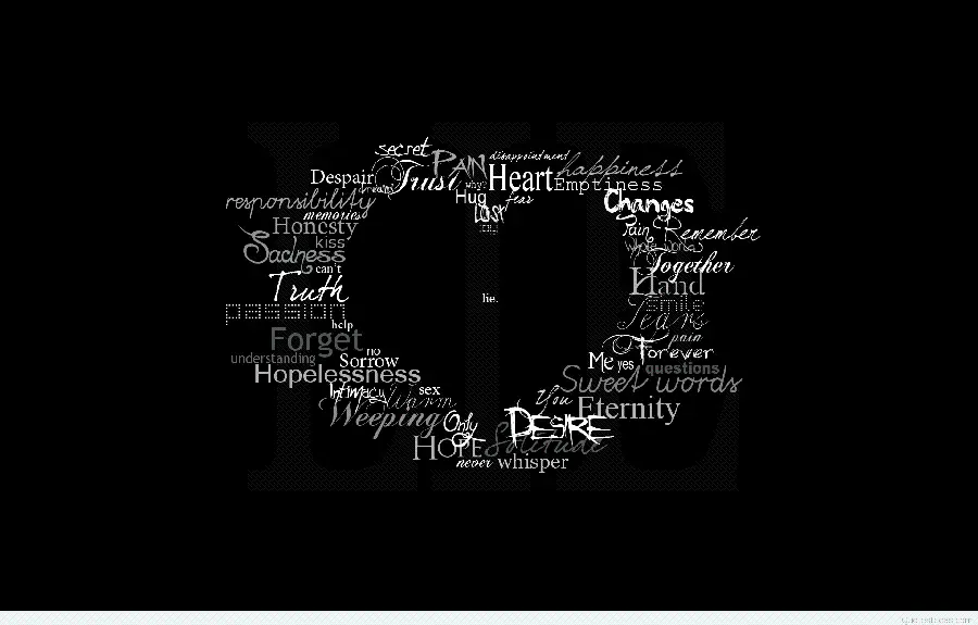 Beautifully Detailed Black Heart Graphic Icon for Desktop