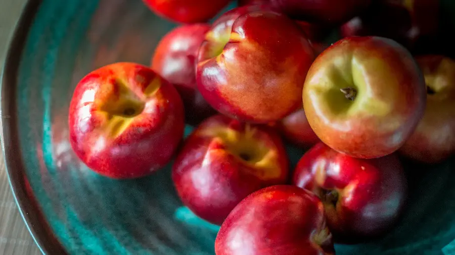 Special and artistic photo of delicious and colorful apples