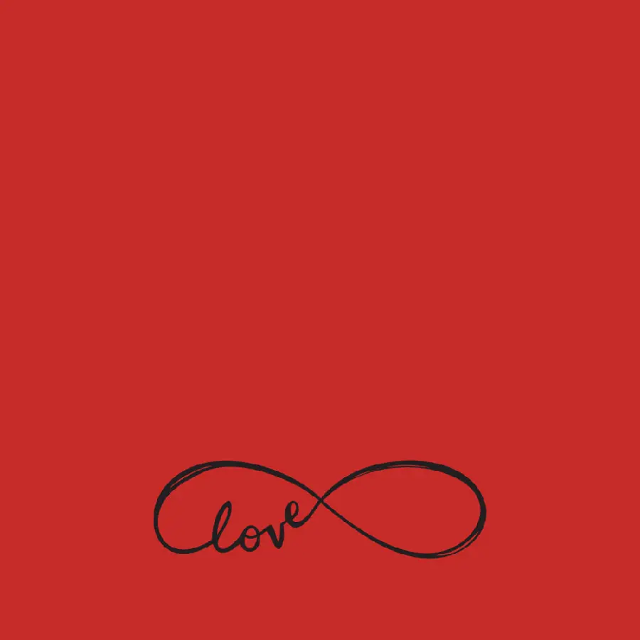 Special and lovely red wallpaper with infinite love design for iPhone 