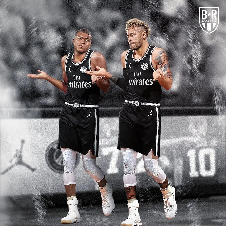 Download the famous background image of Neymar and Mbappe and their humorous hints