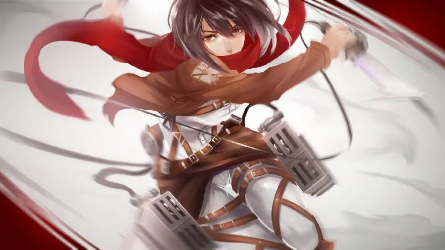 Popular photo of Mikasa Ackerman in the beautiful anime Attack On Titan